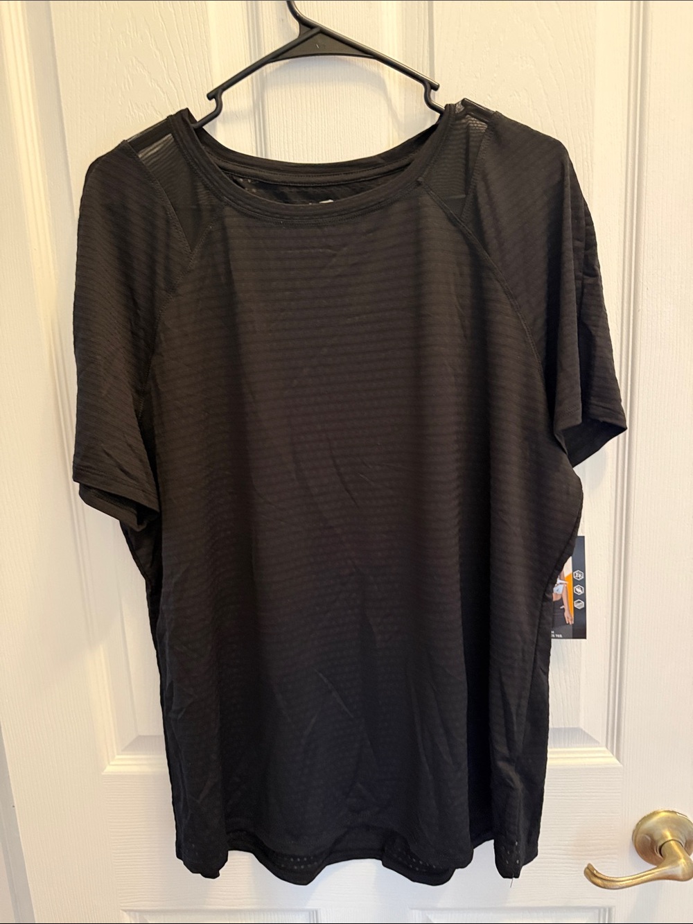Avia Black Short-Sleeve Athletic Tee
